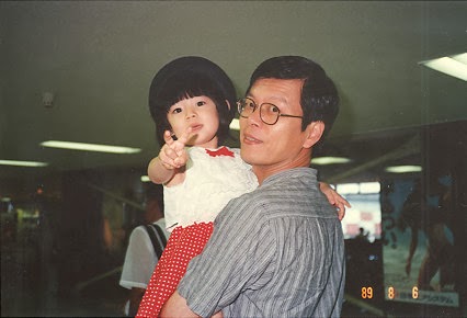 My dad and 3 years old me