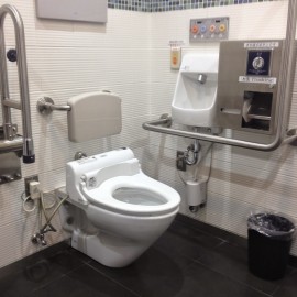 New Restroom for Moon Rider in NIngyocho Station