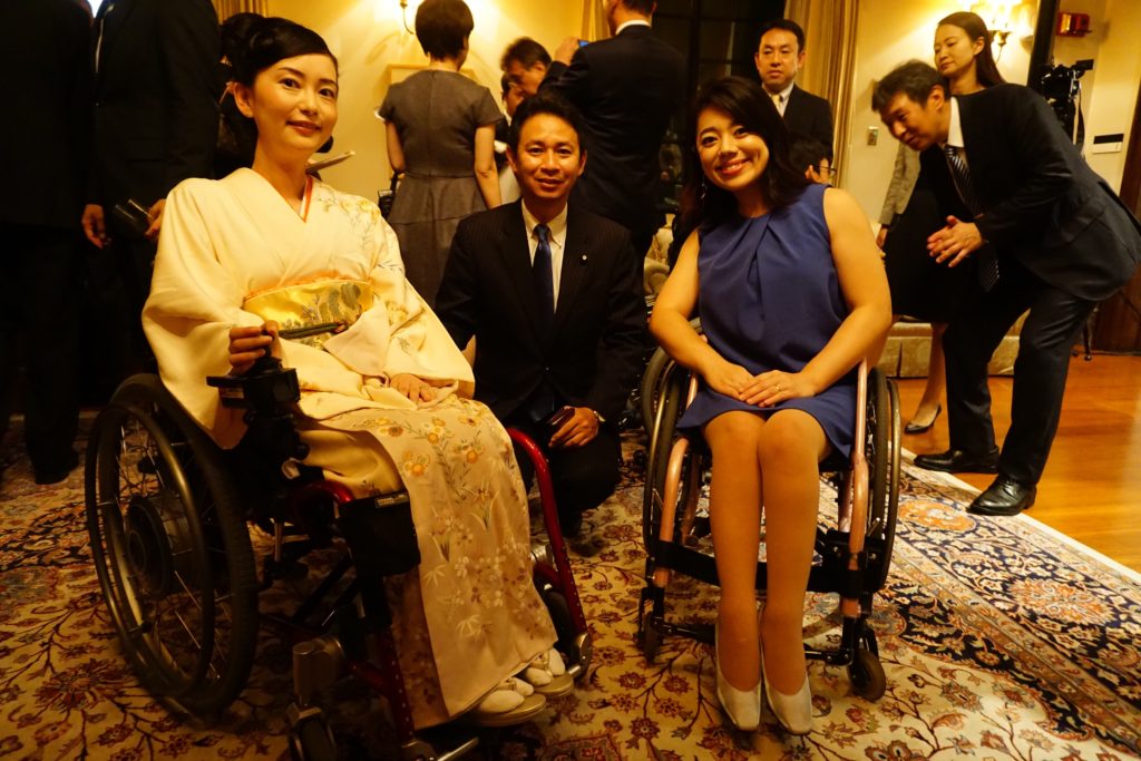 Mrs. Yuriko Oda (left), Mr. Masaaki Taniai (Middle), and me